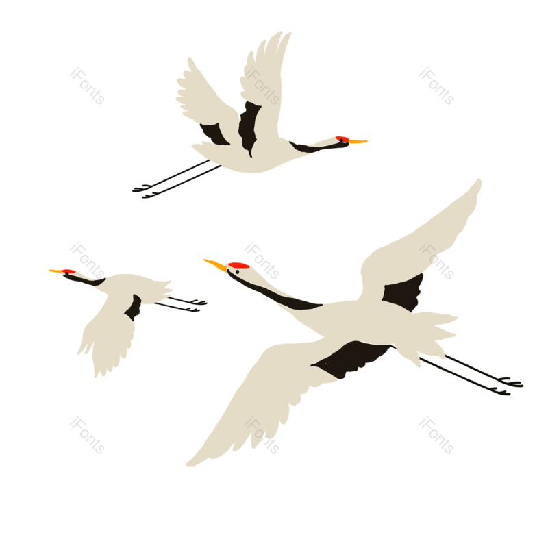 中国图片,飞鸟元素,卡通动物PNG,动物免抠素材